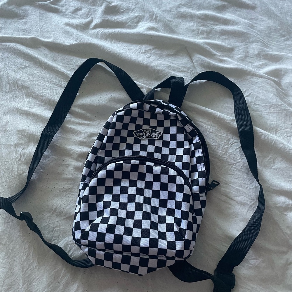 Checkered backpack
